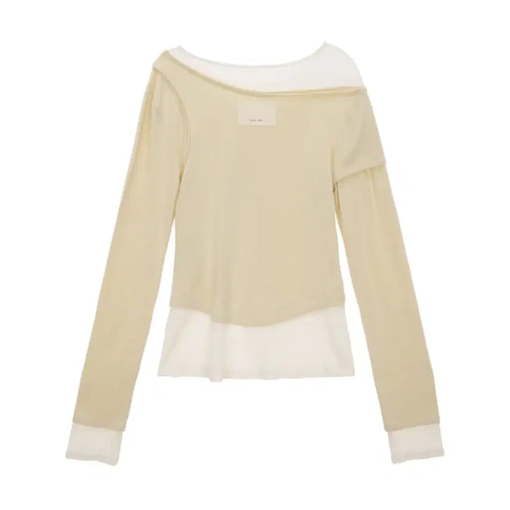 [BUNJANG] Matinkim Two-Tone Layered Top / 마뗑킴 투톤 레이어트 탑 two tone layered top