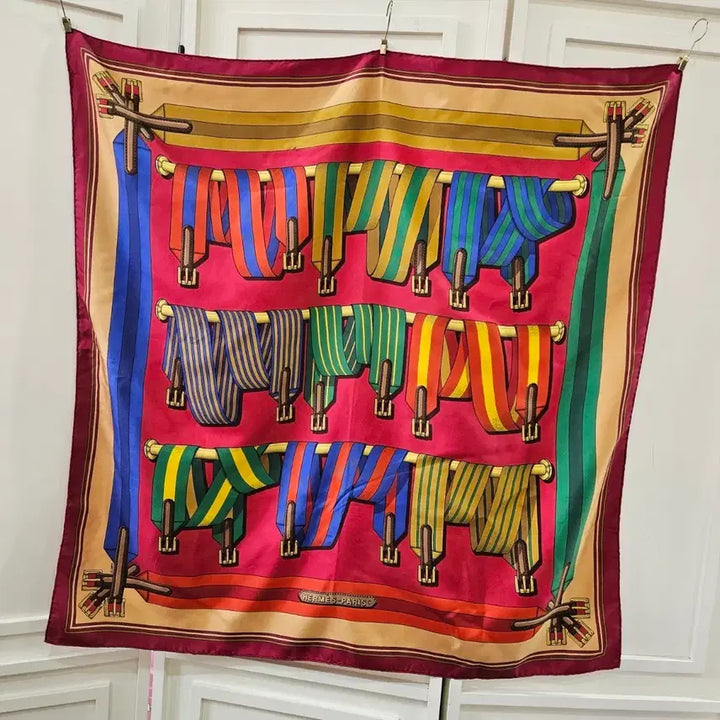 [BUNJANG] Hermes Les Sangles Silk Scarf / 에르메스(Hermes) 실크 빈티지스카프 까레