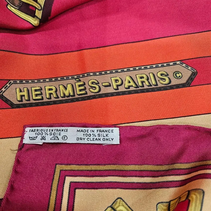 [BUNJANG] Hermes Les Sangles Silk Scarf / 에르메스(Hermes) 실크 빈티지스카프 까레