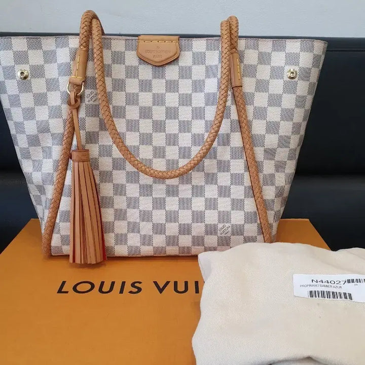 [BUNJANG] Louis Vuitton Damier Azur Propriaño Tote Bag N44027 / 루이비통 다미에 아주르 프로프리아노 토트백 N44027