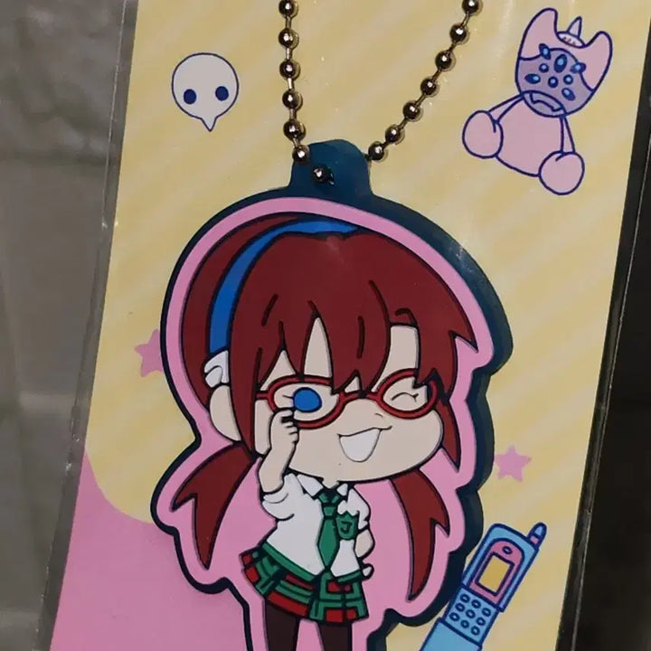 [BUNJANG] Evangelion Mari Rubber Strap Keyring / 레어)에반게리온 마리 에바파일럿 세리아 러버스트랩 고무키링 굿즈 신극장판