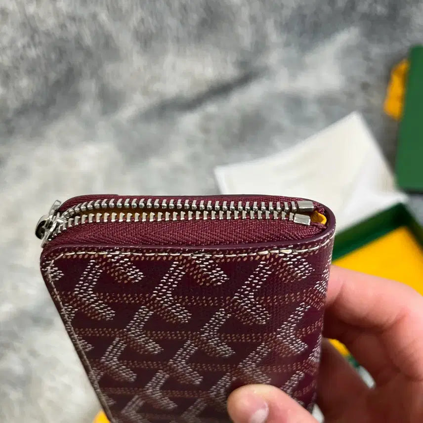 [BUNJANG] Goyard Matignon Mini Wallet Burgundy / [PM,풀구성품] 고야드 마티뇽 미니 지갑 버건디