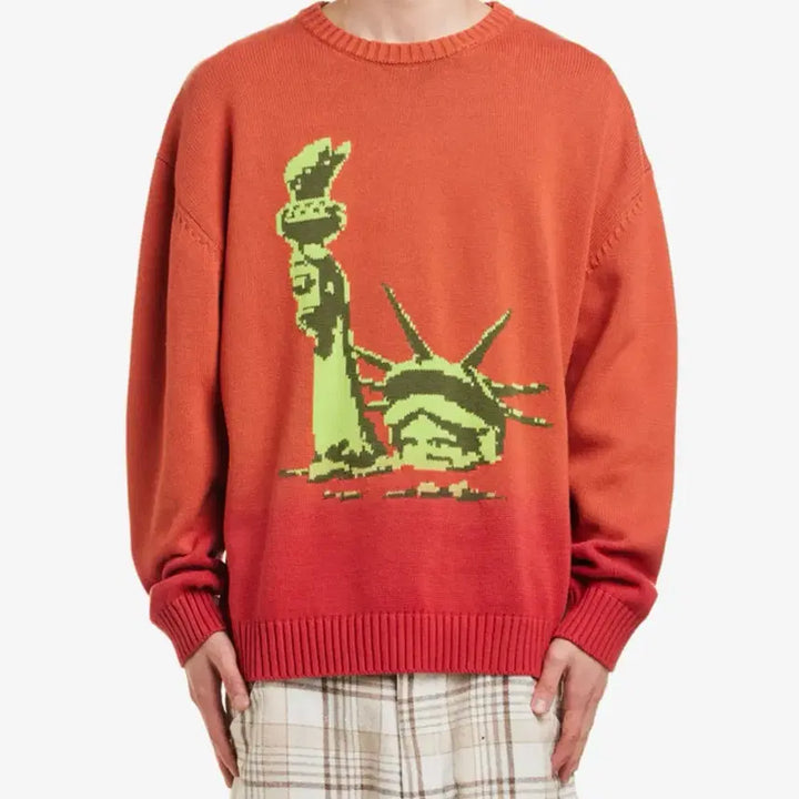 [BUNJANG] M Liberty Sweater Rust / [M]퍼킹어썸 리버티 스웨터 러스트