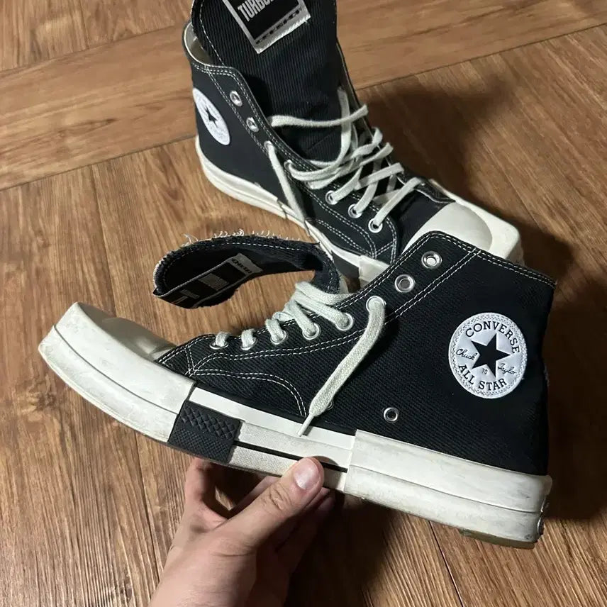 [BUNJANG] Converse Dark Shadow Turbo Dark Chuck 70 High Black / [280] 컨버스 다크쉐도우 터보다크 척70 하이 블랙