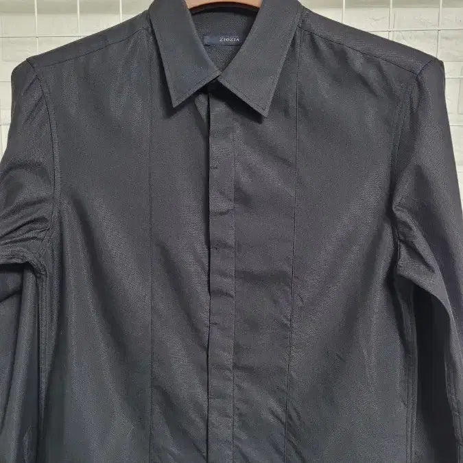 [BUNJANG] ZIOZIA Black Hidden Button Oxford Shirt / [M]ZIOZIA지오지아 블랙 히든버튼 옥스포드 셔츠남방 M