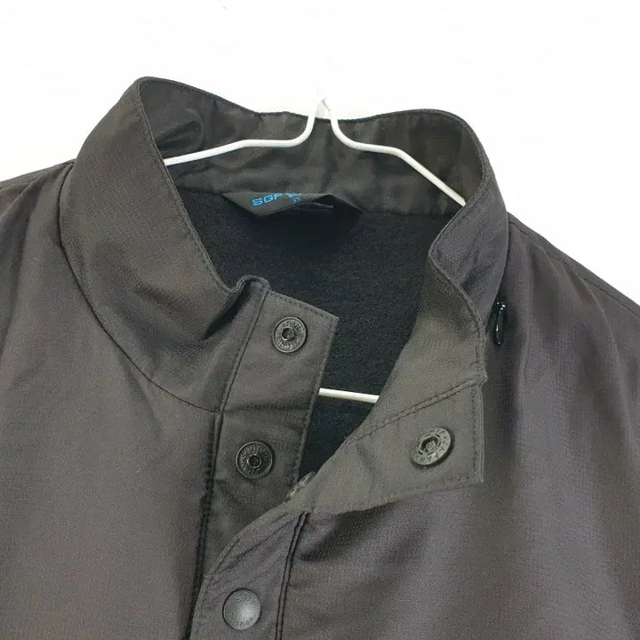 [BUNJANG] SGF Black Anorak Fleece Top / SGF 남95 블랙 아노락 기모 상의 L8854