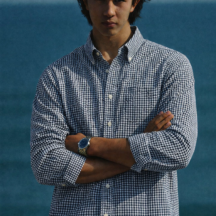 [SOLD OUT] 90's 폴로 랄프로렌 챕스 크레스트 로고 깅엄셔츠 XL