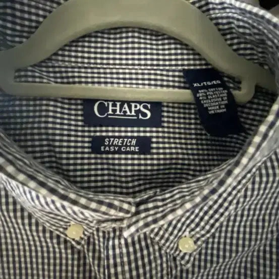 [SOLD OUT] 90's 폴로 랄프로렌 챕스 크레스트 로고 깅엄셔츠 XL