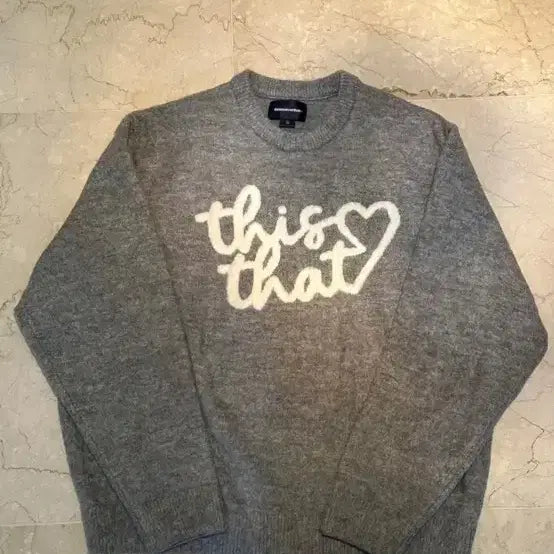 [BUNJANG] Thisisneverthat Heart Logo Knit XL / XL] 디스이즈네버댓 하트로고 니트