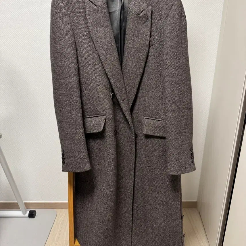 [BUNJANG] Songzio Homme 22FW Double Coat / 송지오옴므 22FW 더블 코트 브라운 /48