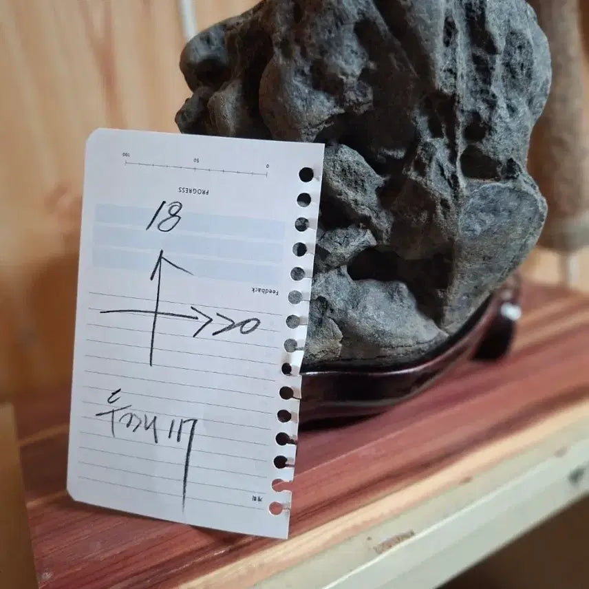 [BUNJANG] Natural Stone Decorative Stone with Stand / 수석 장식용 돌 자연석 좌대 포함