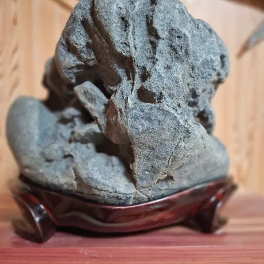 [BUNJANG] Natural Stone Decorative Stone with Stand / 수석 장식용 돌 자연석 좌대 포함