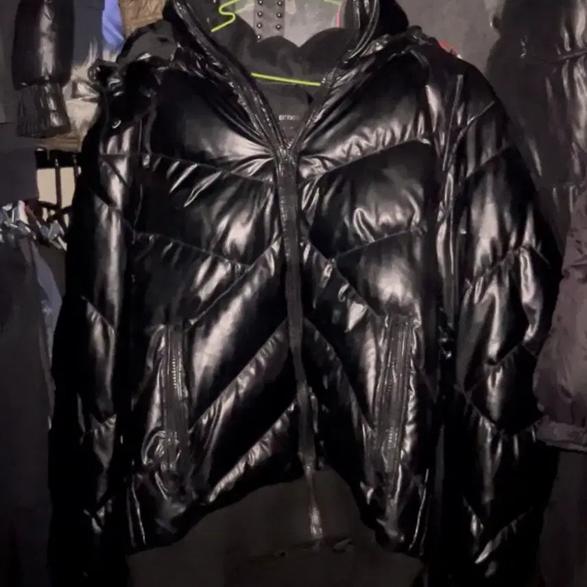 [BUNJANG] Vintage Black Puffer Jacket / 락시크펑크고스빈티지블랙퍼숏패딩점퍼
