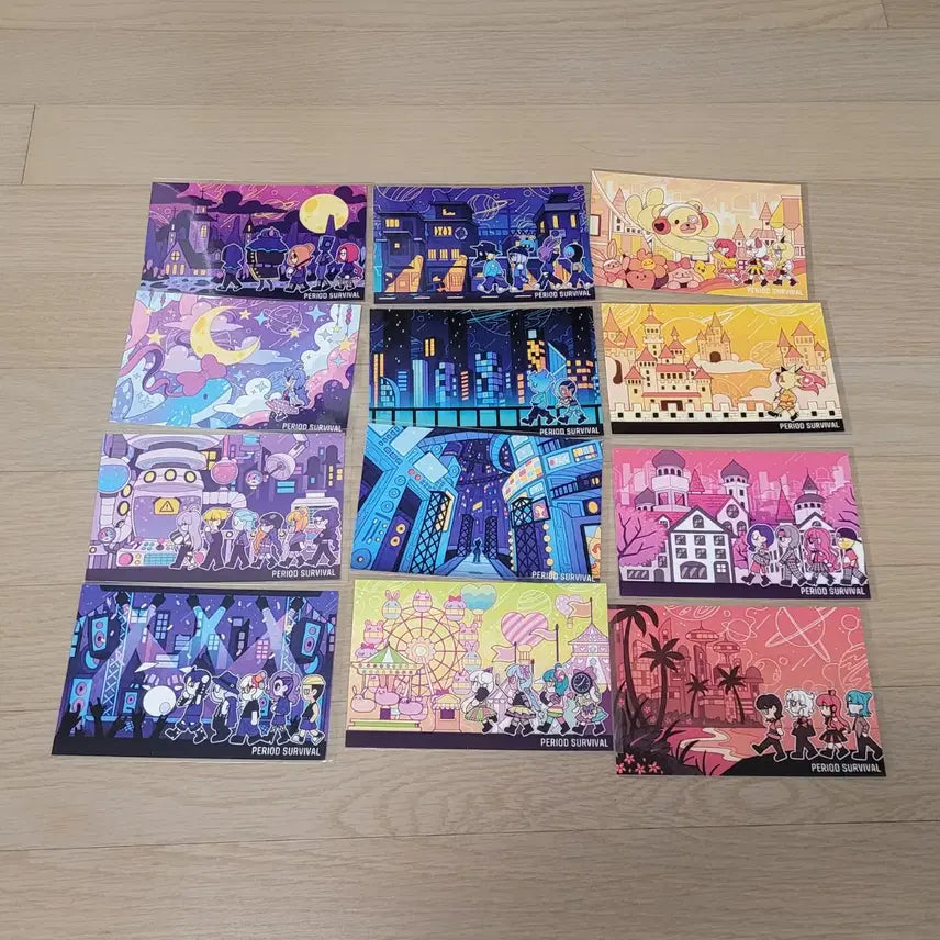 [BUNJANG] Cyberpunk Sticker and Postcard Bundle Set / 사이버 펑크 다꾸 스티커 엽서 일괄 판매