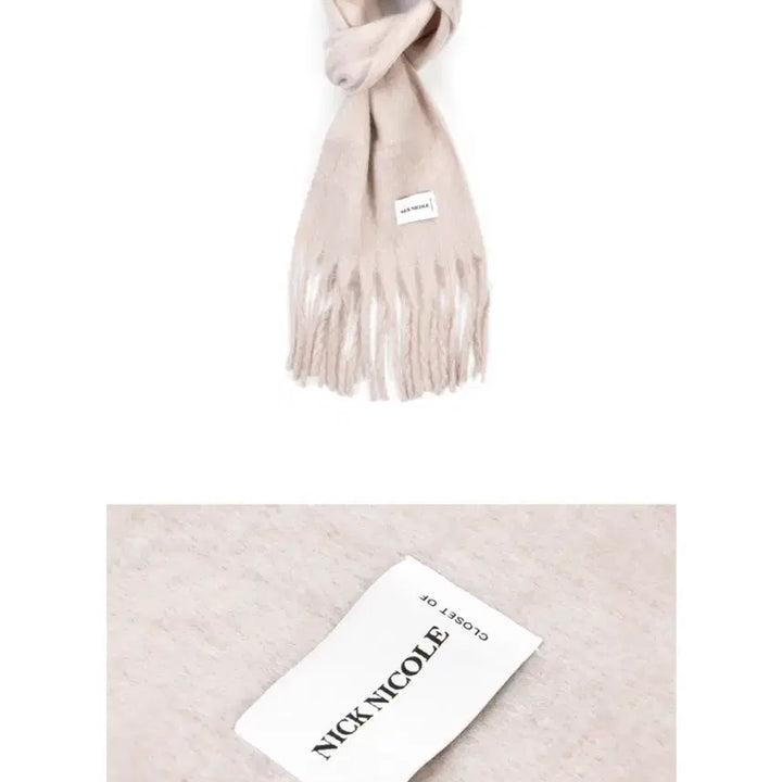 [BUNJANG] Nicol &amp; Nicole BOLD SOFT MUFFLER - Light Pink Scarf / 닉앤니콜 목도리 BOLD SOFT MUFFLER_LIGHT PINK