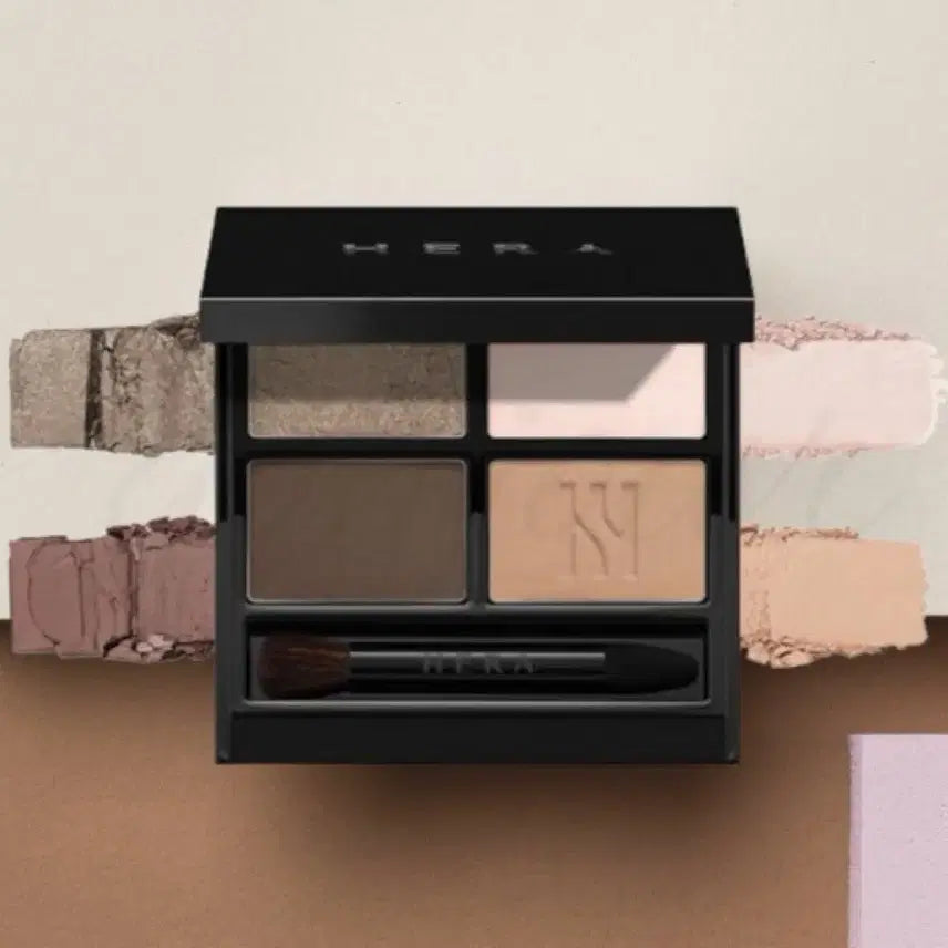 [BUNJANG] Hera Nuddy Top Quad Eye Palette Set / [미개봉] 헤라 쿼드아이 팔레트 03 누디토프 + 브러쉬 세트 증정