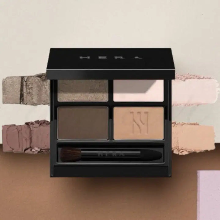 [BUNJANG] Hera Nuddy Top Quad Eye Palette Set / [미개봉] 헤라 쿼드아이 팔레트 03 누디토프 + 브러쉬 세트 증정