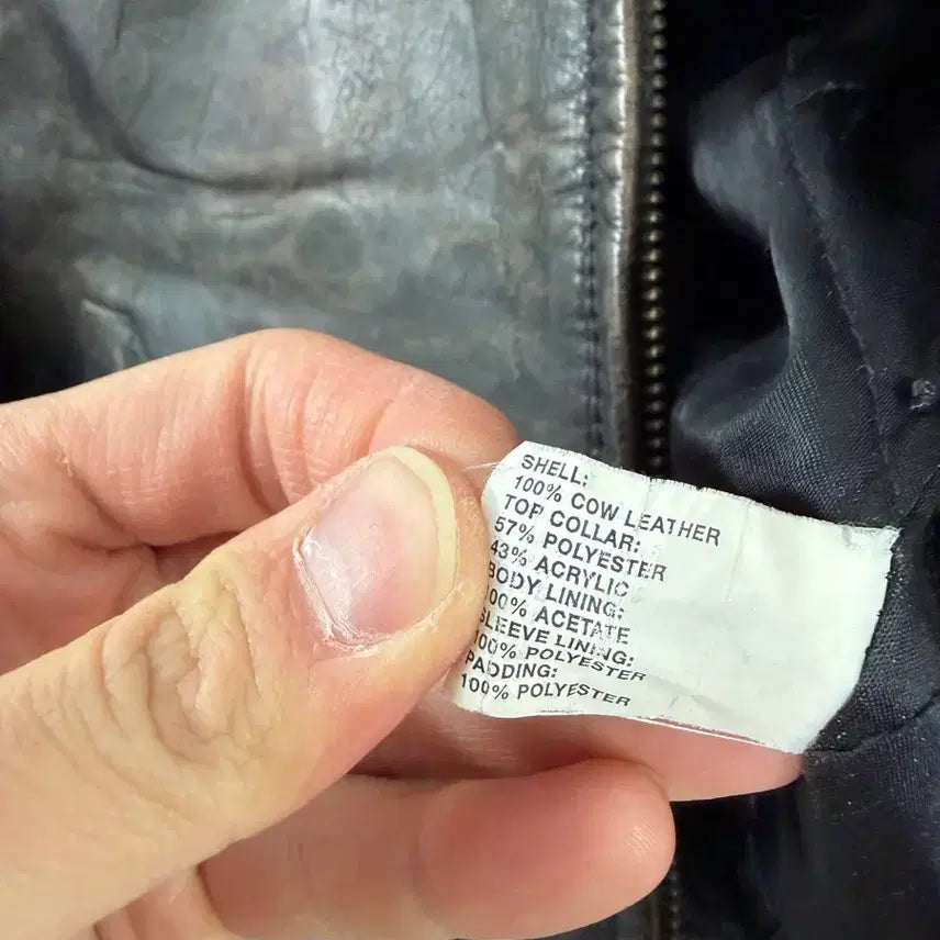 [BUNJANG] Gap Cowhide Leather Jacket / 갭 가죽자켓
