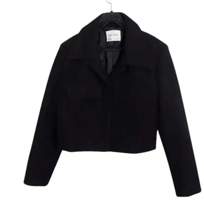 [BUNJANG] Piano Heaven Pocket Crop Jacket BK / 여성F/ 피아노헤븐 포켓 크롭 자켓 BK 19-97