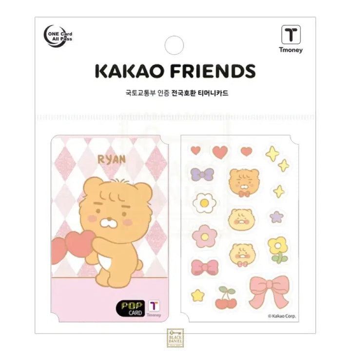 [BUNJANG] Kakao Friends Chunsik & Ryan Transportation Card + Sticker / 미개봉) 춘식이&라이언 교통카드 + 스티커