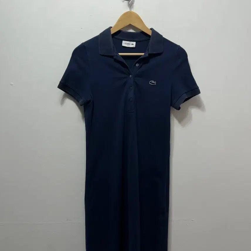 [SOLD OUT] 라코스테 네이비 카라 롱 원피스 38사이즈