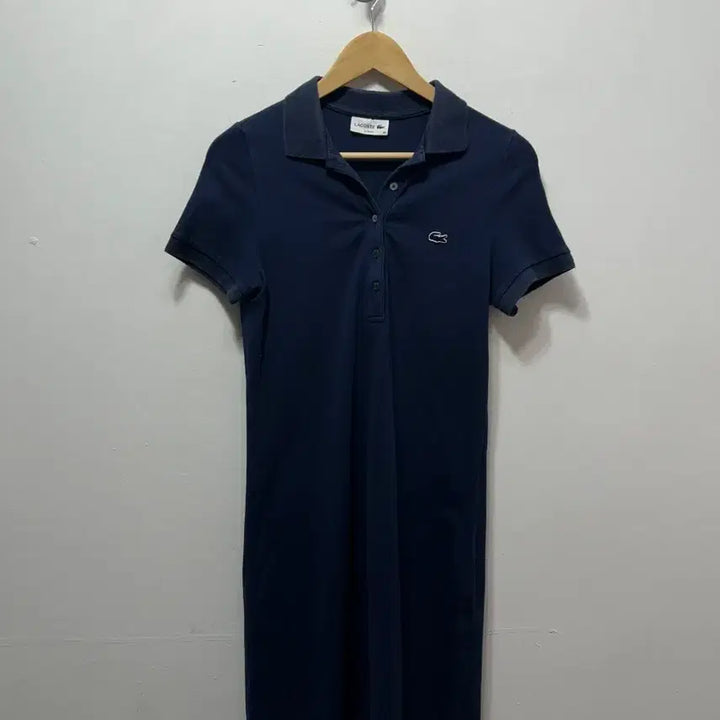 [SOLD OUT] 라코스테 네이비 카라 롱 원피스 38사이즈