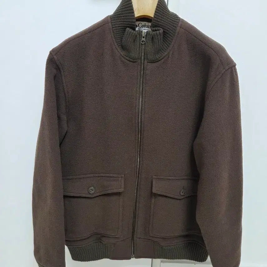 [BUNJANG] Columbia Brown Bomber Jacket / 컬럼비아 브라운 봄버 자켓