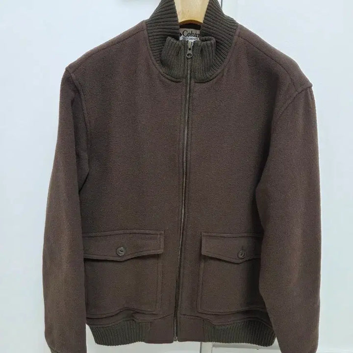[BUNJANG] Columbia Brown Bomber Jacket / 컬럼비아 브라운 봄버 자켓