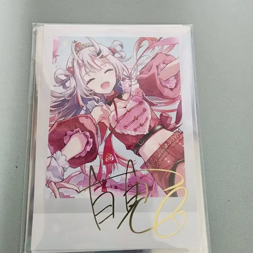 [BUNJANG] Hololive Nakiri Ayame Photocard / 나키리 아야메 복제사인 포토카드