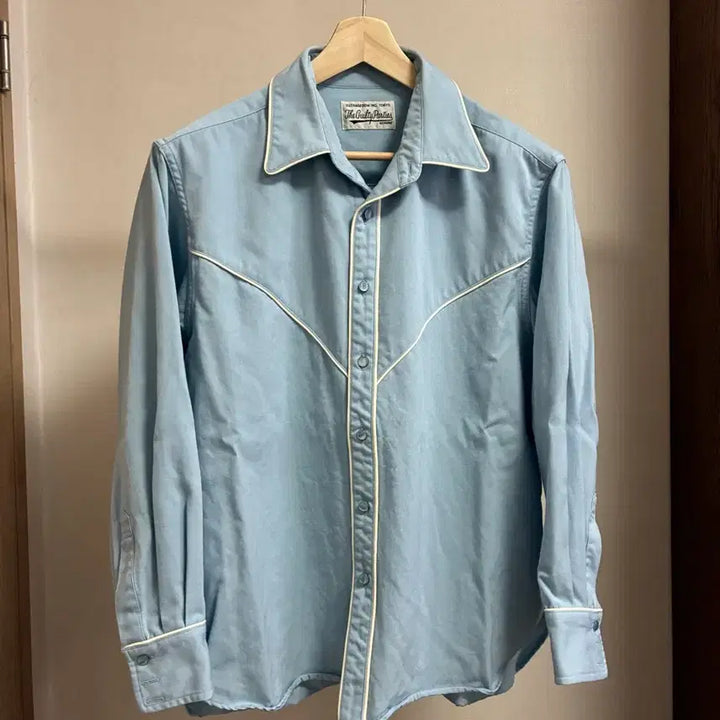 [BUNJANG] M Wacko Maria Western Shirt Blue / [M]와코마리아 22시즌 웨스턴셔츠 블루