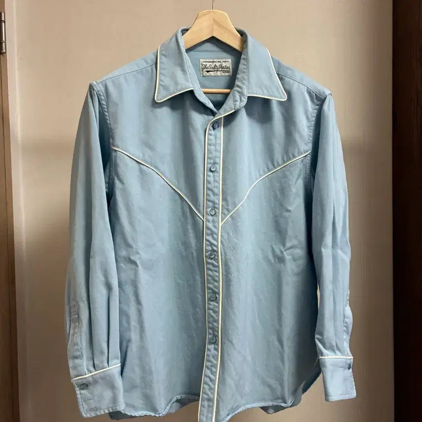 [BUNJANG] M Wacko Maria Western Shirt Blue / [M]와코마리아 22시즌 웨스턴셔츠 블루