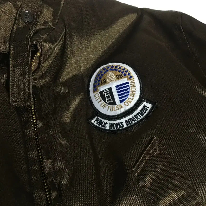 [BUNJANG] Vintage Padded Jacket Brown / 빈티지 야상 누빔 점퍼 자켓 브라운