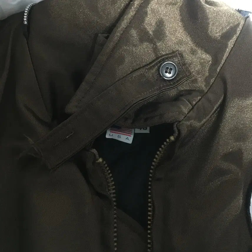 [BUNJANG] Vintage Padded Jacket Brown / 빈티지 야상 누빔 점퍼 자켓 브라운