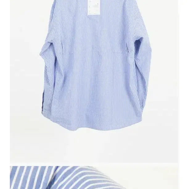 [BUNJANG] Document Stripe Shirt (Size S) / 도큐먼트 스트라이프 셔츠 S사이즈