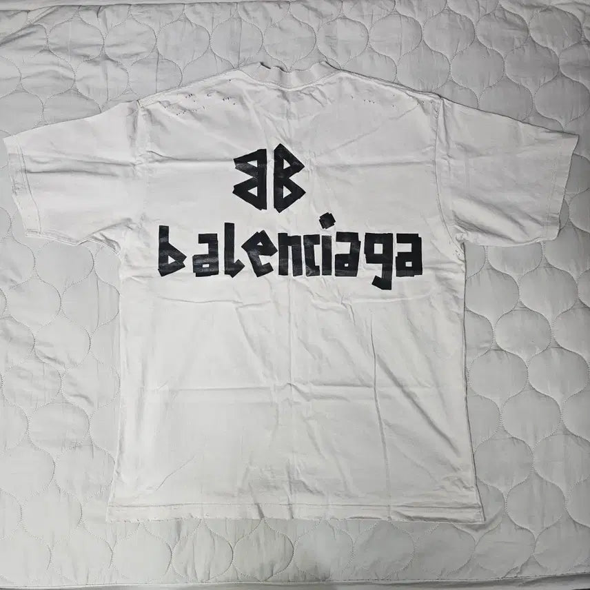 [BUNJANG] Balenciaga Tape Logo T-shirt (M) / (백화점판/택X) 발렌시아가 테이프 로고 티셔츠 (M)