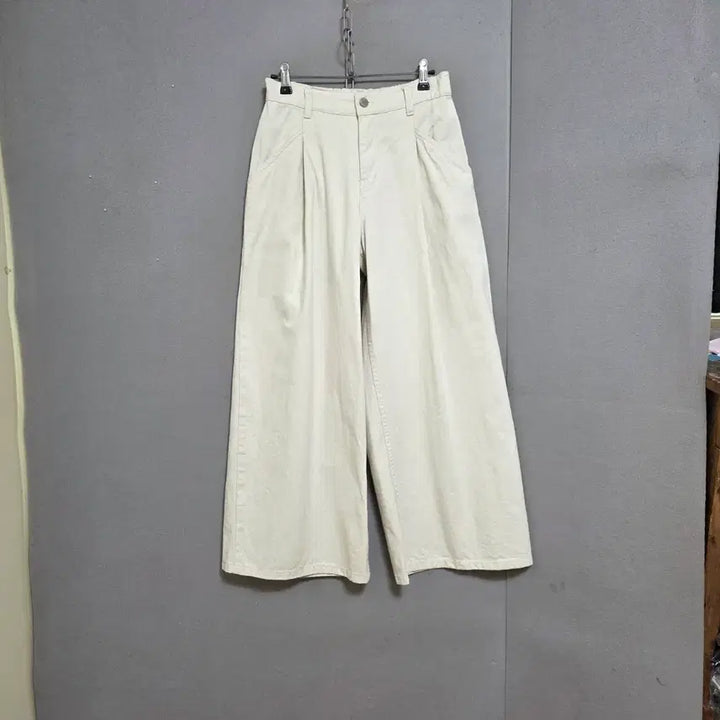 [BUNJANG] Ashley Beige Wide Leg Pants / 연베이지 통바지 n2405