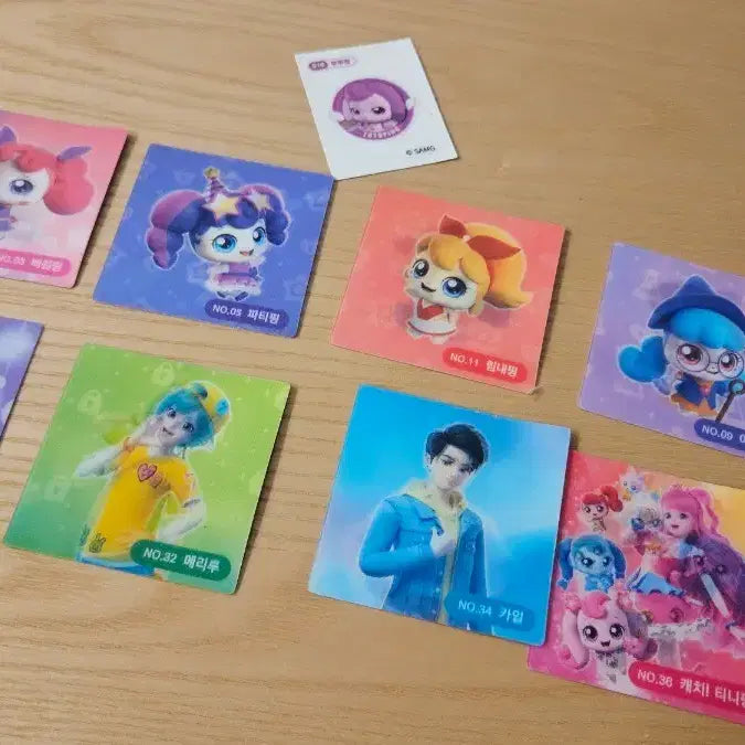 [BUNJANG] Catch! Teenieping Lenticular Chip / 알쏭달쏭 캐치티니핑 렌티큘러 칩 8장 판매