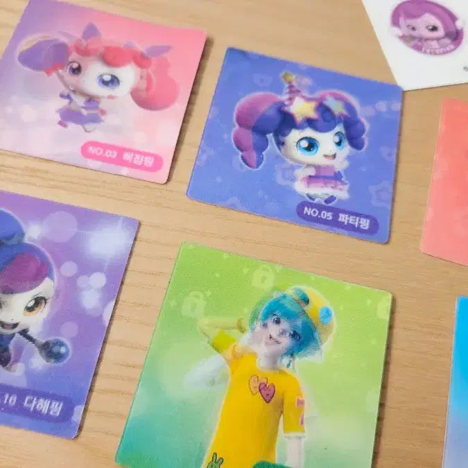 [BUNJANG] Catch! Teenieping Lenticular Chip / 알쏭달쏭 캐치티니핑 렌티큘러 칩 8장 판매