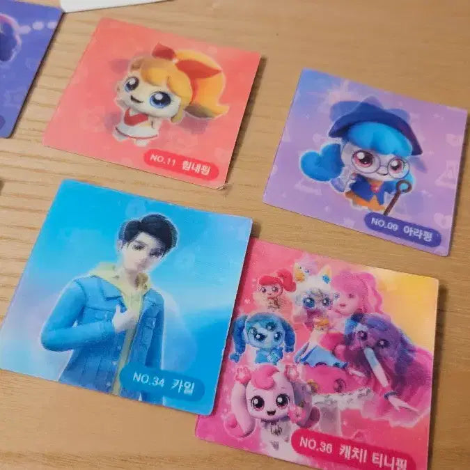 [BUNJANG] Catch! Teenieping Lenticular Chip / 알쏭달쏭 캐치티니핑 렌티큘러 칩 8장 판매