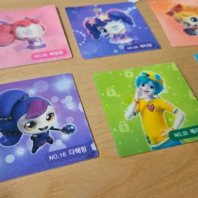 [BUNJANG] Catch! Teenieping Lenticular Chip / 알쏭달쏭 캐치티니핑 렌티큘러 칩 8장 판매