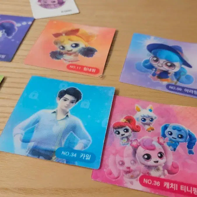 [BUNJANG] Catch! Teenieping Lenticular Chip / 알쏭달쏭 캐치티니핑 렌티큘러 칩 8장 판매