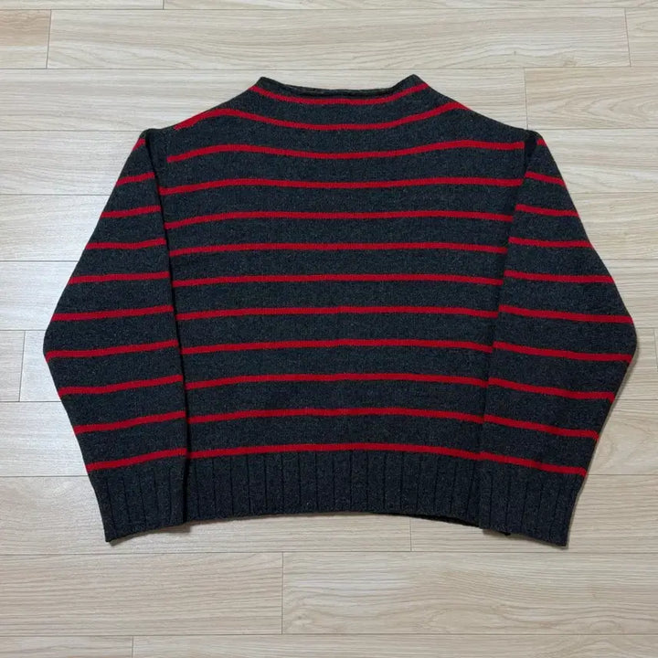 [BUNJANG] Moon DaL Blando Stripe Knit in Red / 문달 니트 Blando Stripe Knit in Red