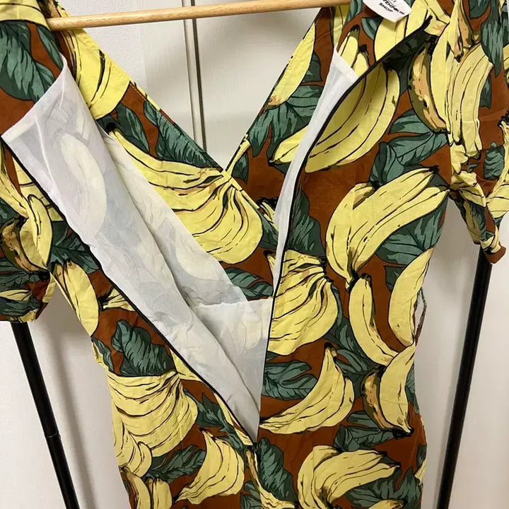 [BUNJANG] Banana Printing Short Sleeve Dress / 바나나 프린팅 반팔 원피스 885