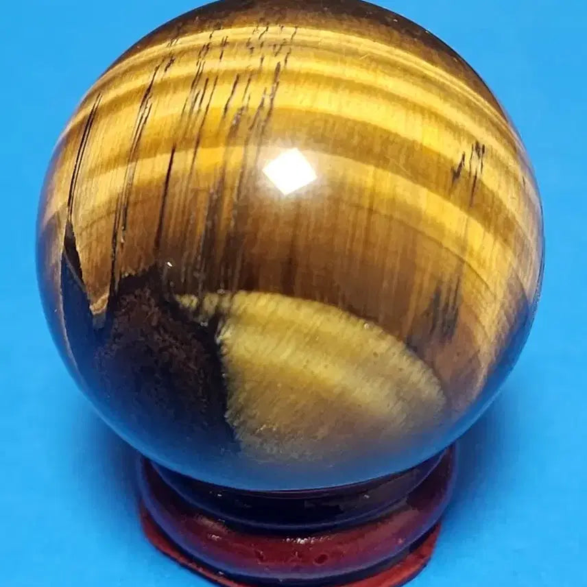 [BUNJANG] Tiger Eye Stone Sphere 4.3cm / 타이거아이석 구체(4.3cm)+반품