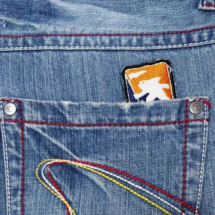 [BUNJANG] GOTCHA Patchwork Distressed Denim / 할인!! [L] GOTCHA 가차 서프 패치워크 디스트로이드 데님