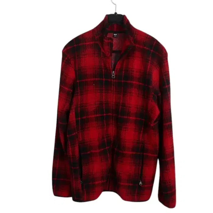 [BUNJANG] Uniqlo Check Fleece Jumper / [정리특가]여성M/ 유니클로 체크 플리스 점퍼 RD 19-104