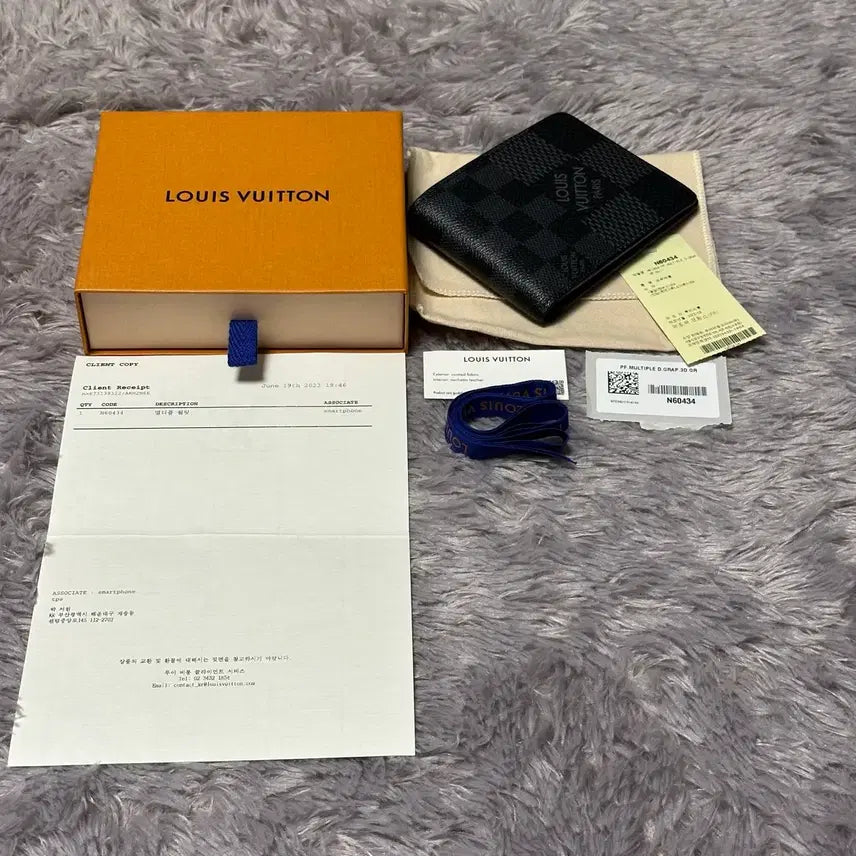 [BUNJANG] Louis Vuitton Damier Graphite Multiple Wallet / [풀구성] 루이비통 다미에 그라파이트 멀티플 월릿 반지갑 신형