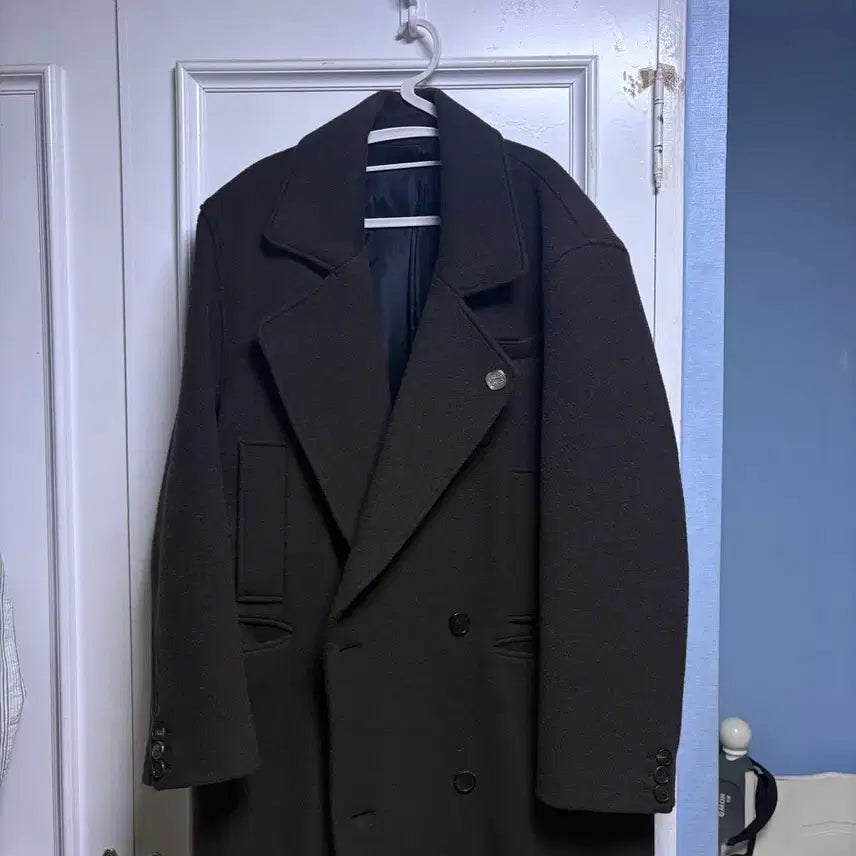 [BUNJANG] Anytime Rorick Lavender Double Coat M / 애니타임로릭 라벤더 더블 코트 M(브로치 증정)