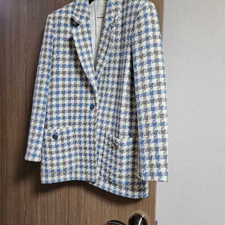 [BUNJANG] Sandro Houndstooth Tweed Jacket / 산드로 하운드투스 트위드 자켓