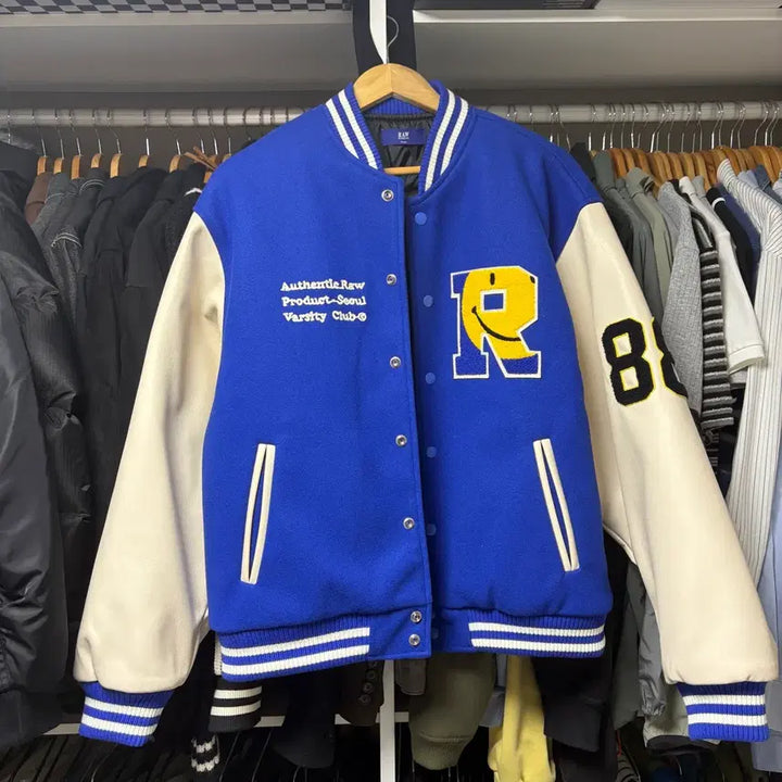 [BUNJANG] Low Classic Varsity Jacket Blue M / 로우랩 바시티자켓 블루M